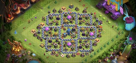 Best Base TH12 with Link, Hybrid Anti Everything - Town Hall Level 12 ...