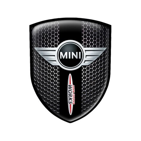 Mini Cooper Emblem Domed Circle Steel John Edition | Domed Emblems | Stickers | X-Sticker