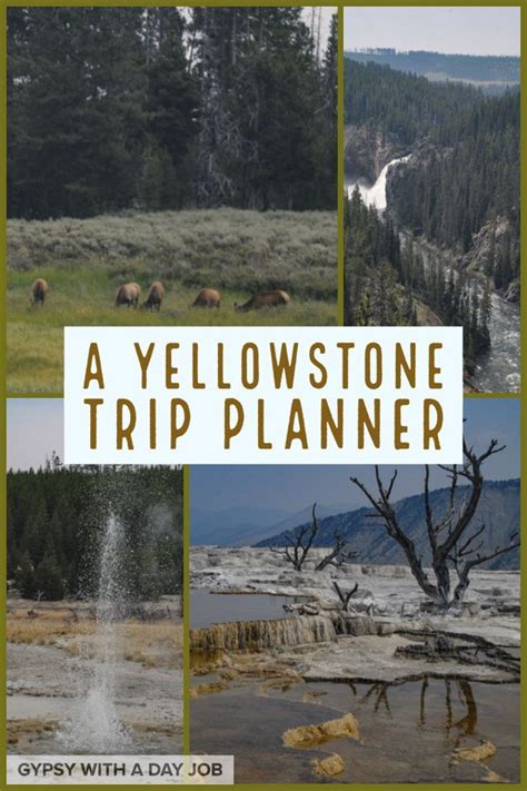 Yellowstone Trip Planner – 4 Days in Yellowstone National Park | Yellowstone trip, Usa travel ...