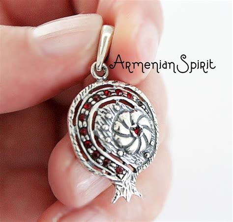 Pomegranate Armenian Eternity Jewelry SET Jewelry Sun Earrings - Etsy