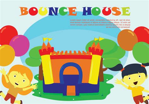 Free Bounce House Illustration 129250 Vector Art at Vecteezy