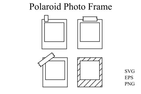 Polaroid Photo Frame Outline Graphic by Puja Ywang · Creative Fabrica