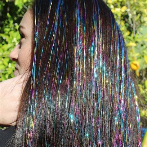 Instant Tape-in Hair Tinsel Extensions by FunHairShop on Etsy