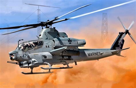 Download Aircraft Helicopter Attack Helicopter Military Bell AH-1Z Viper HD Wallpaper