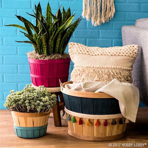 Update bushel baskets with paint and trims! Diy Crafts Instructions, Bushel Baskets, Reclaimed ...