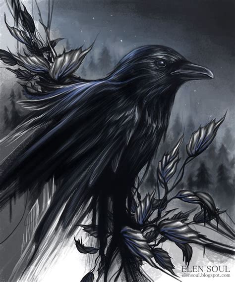 Raven by ElenSoul on DeviantArt | Raven artwork, Raven pictures, Raven art