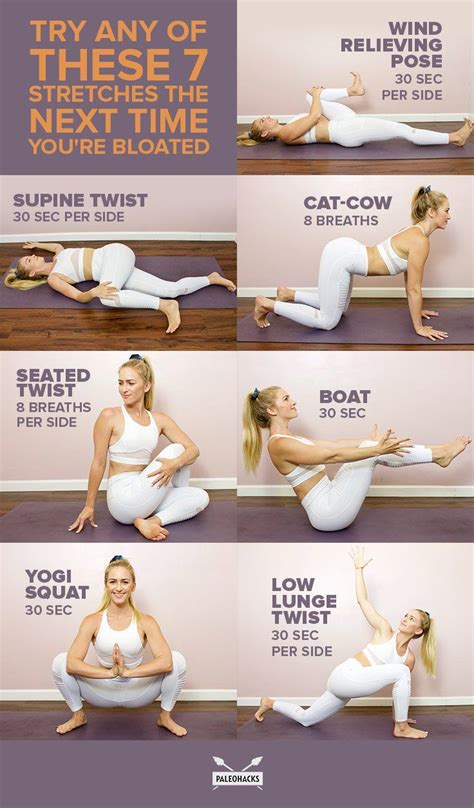 Got Belly Bloat? Feel Better ASAP With These Stretches | Yoga poses ...