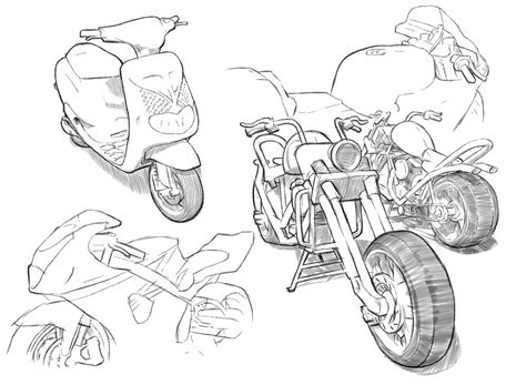 Sketch Reference Motorcycle Drawing - ipanemabeerbar