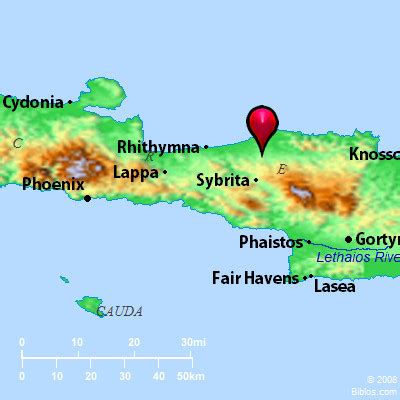 Bible Map: Crete