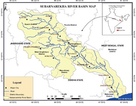 Location map of Subarnarekha River basin | Download Scientific Diagram