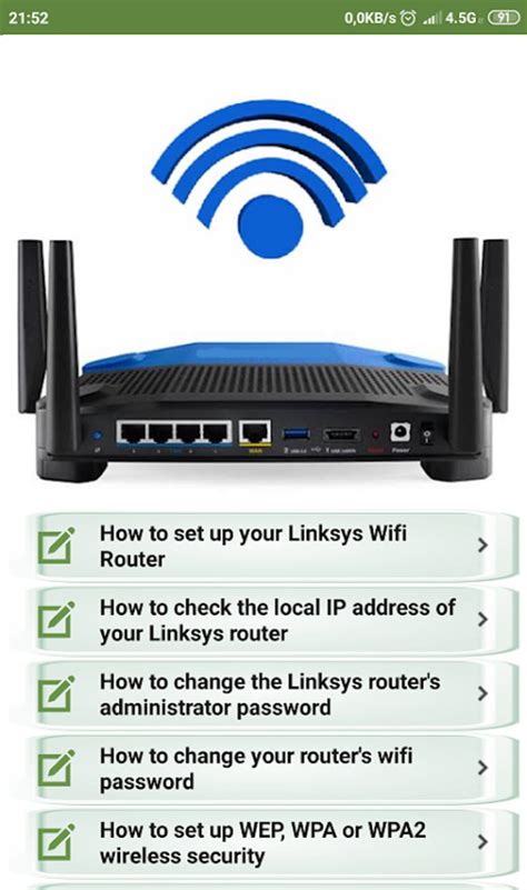 192.168.1.1 linksys wifi router setup guide APK for Android - Download