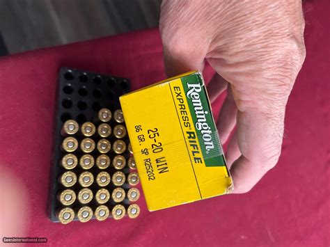 REMINGTON 25-20 AMMO ( 25 W.C.F. ) 86 GR. SP