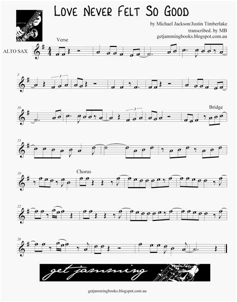 Get Jamming: Request - "Love Never Felt So Good" (M. Jackson/J. Timberlake) - Sheet Music for Eb ...