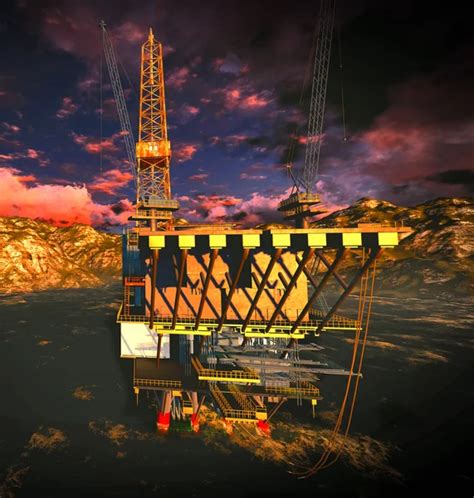 Oil rig platform Stock Photo by ©DarioStudios 15875071