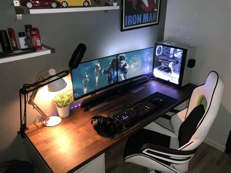 50 DIY Computer Desk Ideas | Video game rooms, Computer desk setup, Desk setup