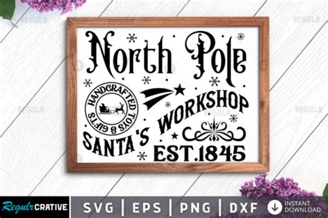 The North Pole Santa Graphic by Regulrcrative · Creative Fabrica