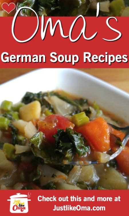 German Homemade Soup Recipes – Oma's Suppen Rezepte