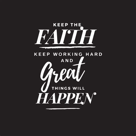 Inspirational Typography quotes tshirt design- Keep the faith 13741116 Vector Art at Vecteezy