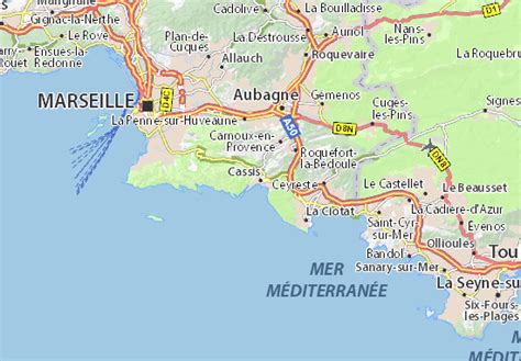 Map of Cassis - Michelin Cassis map - ViaMichelin