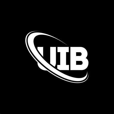 UIB logo. UIB letter. UIB letter logo design. Initials UIB logo linked with circle and uppercase ...