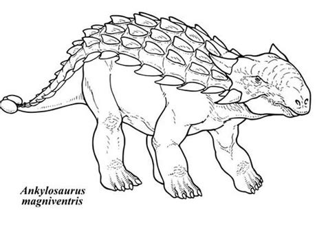 Ankylosaurus Magniventris Coloring Page - Download & Print Online ...