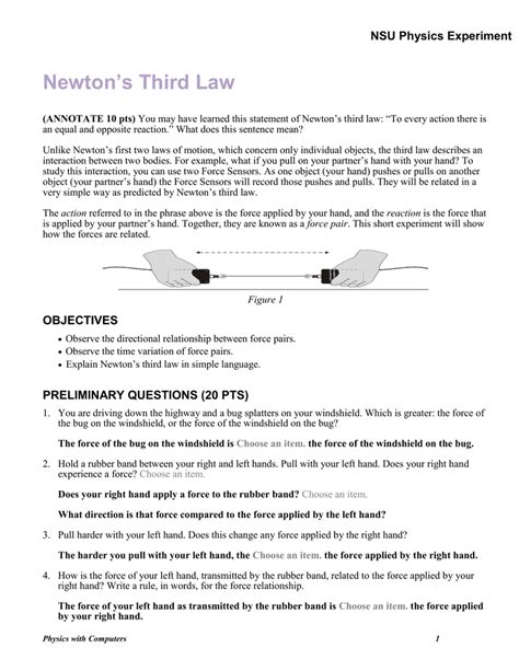 Newton's Third Law - GRAVESCOOLAPPHYSICS