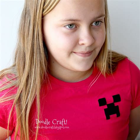 Minecraft Week: Creeper T-Shirt! - making handycrafts