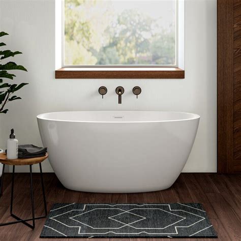 55" x 32" Freestanding Soaking Bathtub & Reviews | AllModern | Free ...