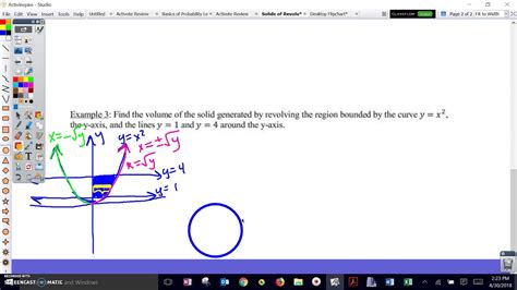 Solids of Revolution Discs Example 3 - YouTube