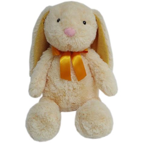 Easter Bunny Plush Toy With Orange Bow Each | Woolworths