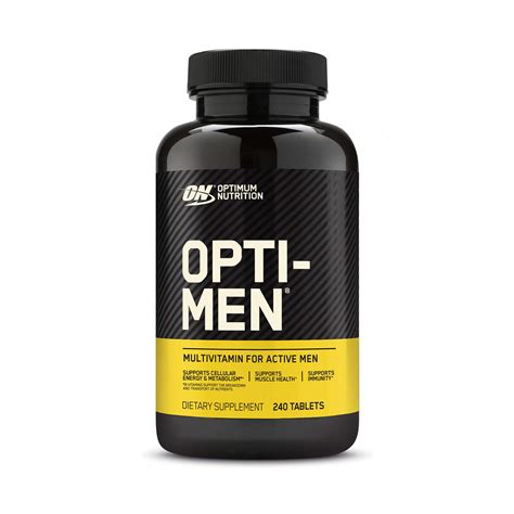 Optimum Nutrition Opti-Men, Vitamin C, Zinc and Vitamin D, E, B12 for ...