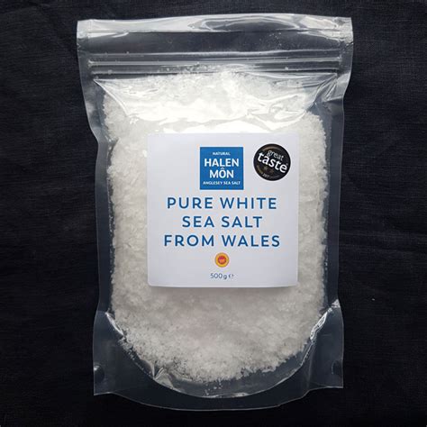 Pure White Sea Salt 500g | Halen Môn