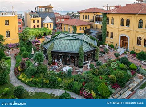 Four Seasons Hotel Garden, Sultanahmet, Istanbul, Turkey Editorial ...