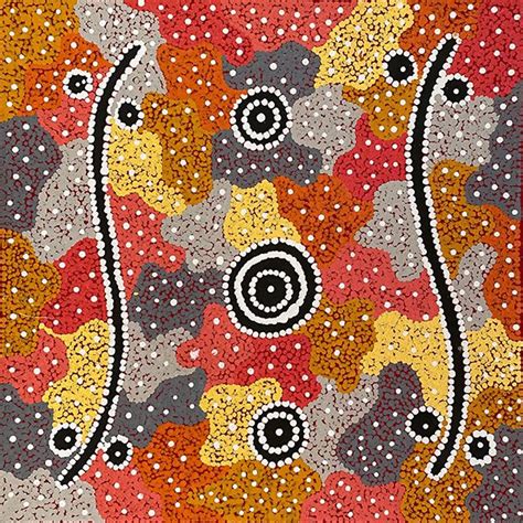 'Emu Dreaming' by Narelle Nelson Nakamarra #605419 46x46cm Starry Nights, Emu, Aboriginal Art ...