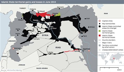 Map of ISIS Losses and Kurdish Gains in Syria