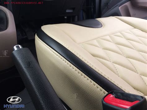 Factory made seat cover installed on Hyundai Xcent by team ff car accessories. One of the best ...