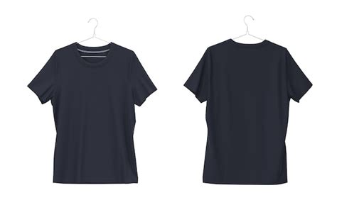 Free Photo | Front and back isolated blank t-shirts