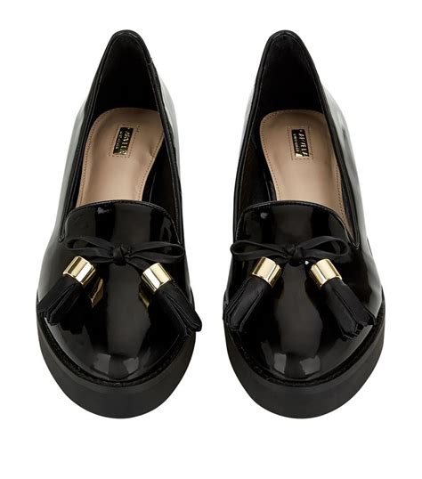 Carvela kurt geiger Lava Patent Loafer in Black | Lyst