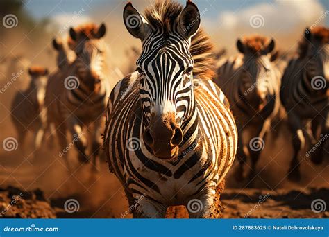 Striped Zebra in Africa,african Animals Stock Image - Image of stripes ...