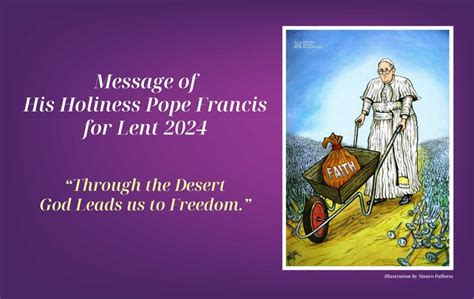 Message of His Holiness Pope Francis for Lent 2024 – RC Diocese of Argyll & the Isles