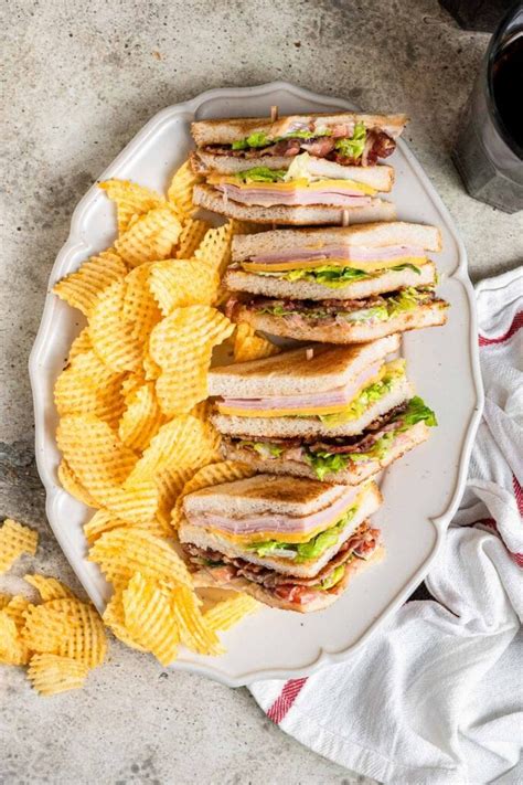 Triple Decker Club Sandwich Recipe - Dinner, then Dessert