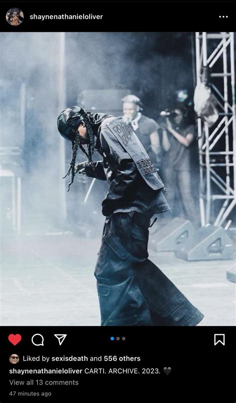 Carti in Hood By Air, posted by designer Shane Oliver, possibly styled ...