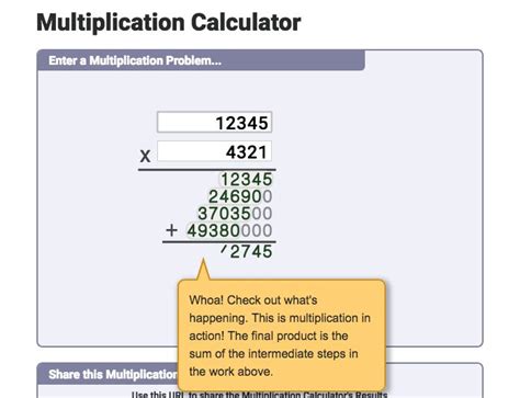 Multiplication Calculator This multiplication calculator with work is a great online tool for ...