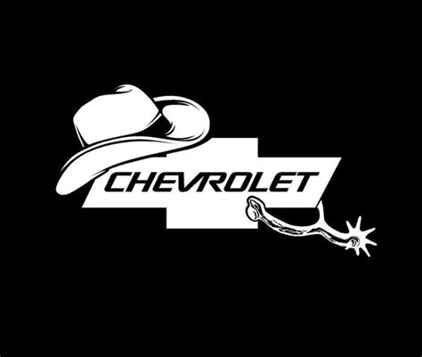 Chevy Cowboy Vinyl Decal Stickers