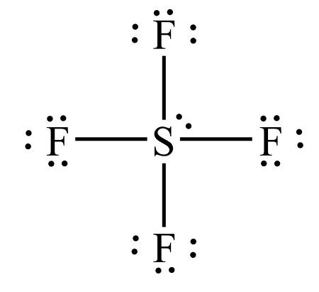 In the Lewis structure for SF4, there are: a. 12 electrons surrounding the S b. 10 electrons ...