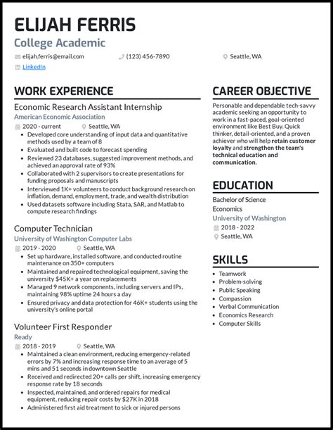 9 Academic Resume Examples [& Templates]