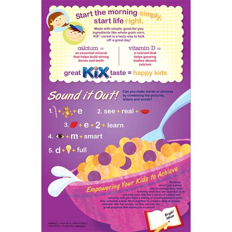 Kix Cereal Nutrition Label - Trovoadasonhos