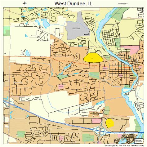 West Dundee Illinois Street Map 1780125