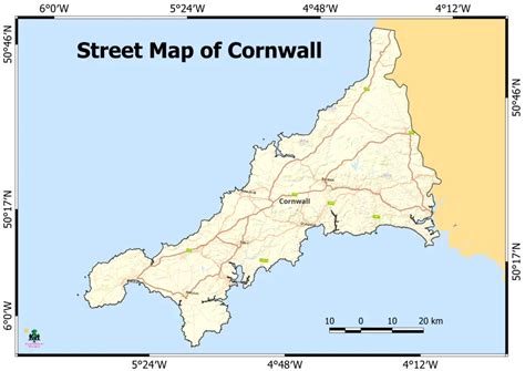 New Map of Cornwall (Free Download) - Geographical Analysis