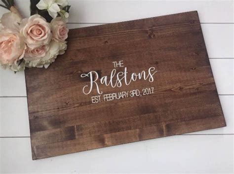 Rustic Wedding Guest Book Alternative /Calligraphy Name Design/Rustic ...